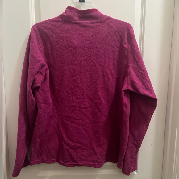 The North Face Women's TKA 100 Microvelour Fleece Quarter Zip Top Size XL Purple - Picture 5 of 7